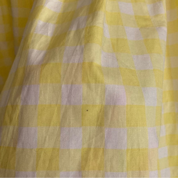 S/W/F Yellow Gingham Check Golden Path Babydoll Style Dress, NWT Sz L - Picture 16 of 16
